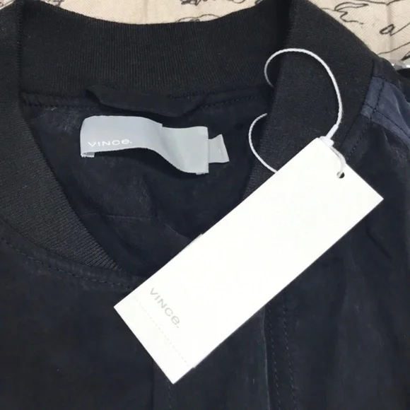 Vince Colorblock Bomber Jacket - Picture 3 of 8